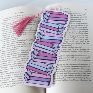 Book Stack Bookmark - Pastel