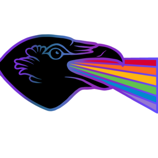 Shouting Crow Pride Pin