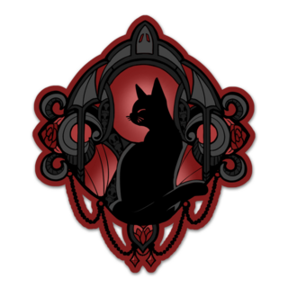 Gothic Cat Sticker