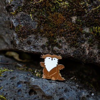 Perched Hootwyrm Pin (007)