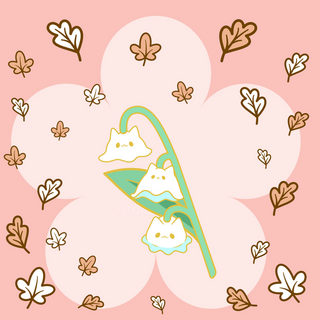 Lily of the Cats Enamel Pin