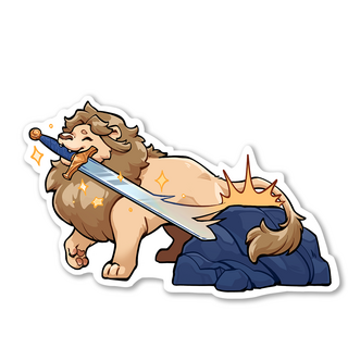 "Proud Lion" Sticker