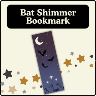 Bat Shimmer Bookmark