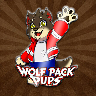 Wolf Pack Pups: Night Wolf 2″ Hard Enamel Pin