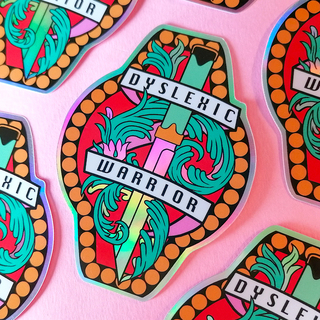 Dyslexic Warrior Sticker