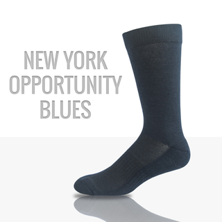 Athletic Dress Socks New York Opportunity Blues