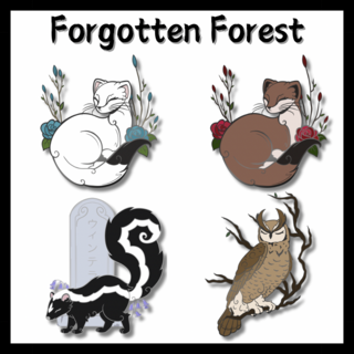 Forgotten forest pin (1.5”)