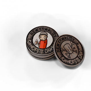 Set of 5 Challenge Coin Metal Subway Tokens - MSRP $40