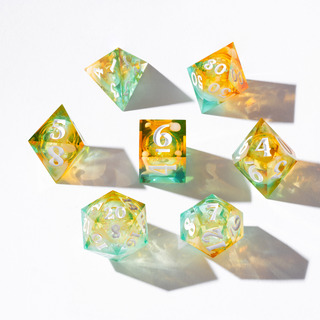Liquid Core Dice Set –Cosmic Dawn (7-Piece)