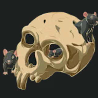Infested vampyr skull pin