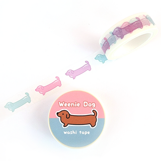 Weenie Dog Washi Tape - Pastel Balloons