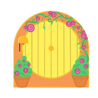 Terracotta Door Enamel Pin