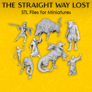 Miniatures for The Straight Way Lost – Digital