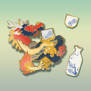 Sake with sake set