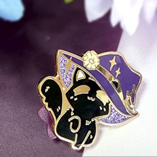 Witch Cat Enamel Pin