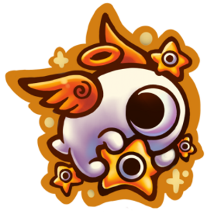 Bean Baby (White) - Sticker