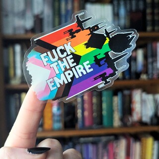 NEW! fuck the empire sticker