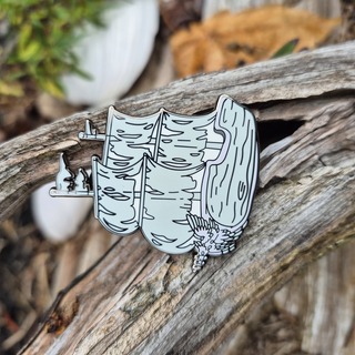 Ghost Ship Enamel Pin