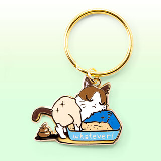 Keychain Whatever (Snowshoe Cat)