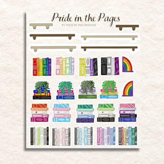 Pride in the Pages Sticker Sheet