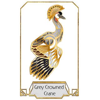 Crowned Crane Pin