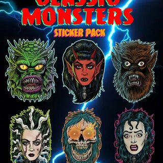 $20 Reward | FrankenHorrors Monster sticker set