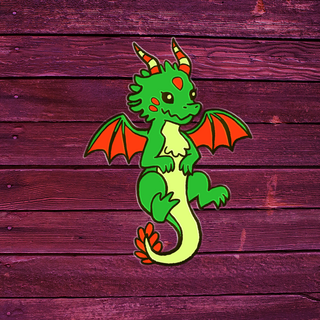 Green Dragon Pin