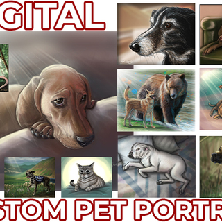 Digital Custom Pet Portrait