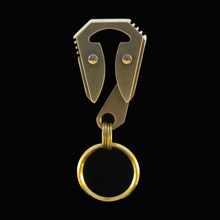 Falcon Keychain in Brass