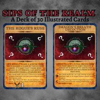Sips Of The Realm - Deck of 30 Drinking Cards!
