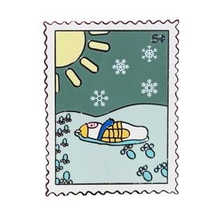 Heidi Yeti Stamp Pin