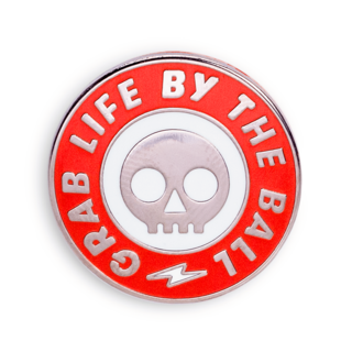 ENAMEL PIN: Grab Life by the Ball
