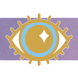 Golden Wide Eye Mini Pin