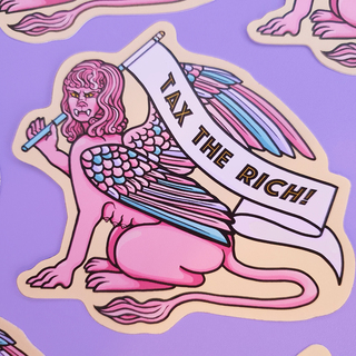 Tax The Rich Sticker