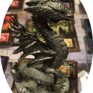 lead Dragon figurine