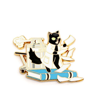 Liquid Nitrogen Cat Pin