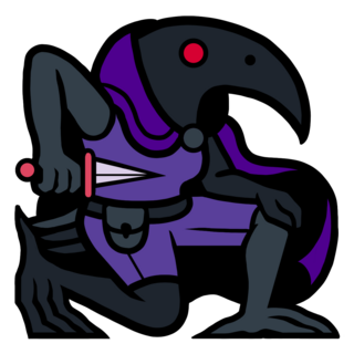 stabby bird pin