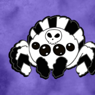 Candy Skull Jack Jumping Spider Hard Enamel Pin 2 Inches