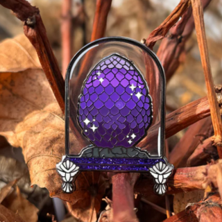 Purple Dragon Egg Pin