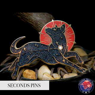Canis Major Black SECONDS Pin