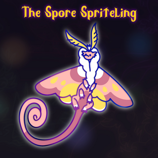 Spore Spriteling Rainbow Metal Enamel Pin