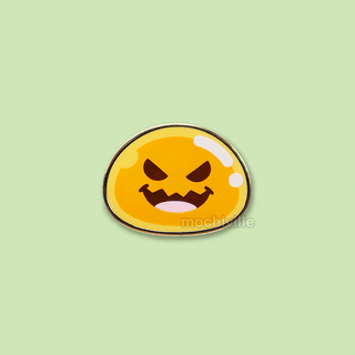 Orange Slime Monster Pin