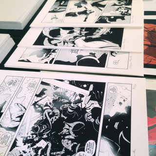 Black and white print