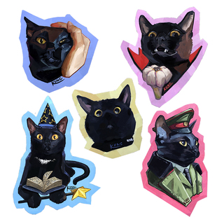Magic the Cat Stickers