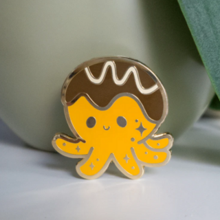 Takoyaki Enamel Pin