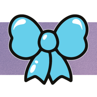 Blue Bow Mini Pin