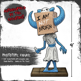 HAND PAINTED PROTOTYPE with BASE