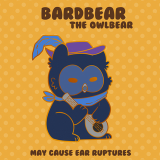 Bardbear Enamel Pin