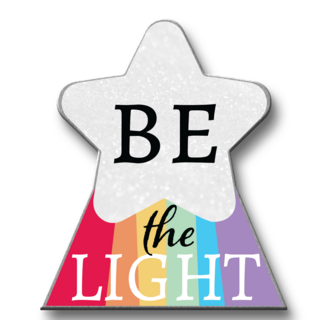 Be the Light Glittery Enamel Pin