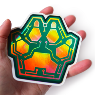 Pause Selective Holo Sticker